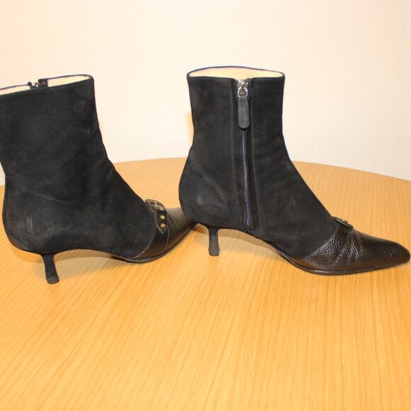 Black Chanel Size 38 Ankle Boots - Picture 6 of 10